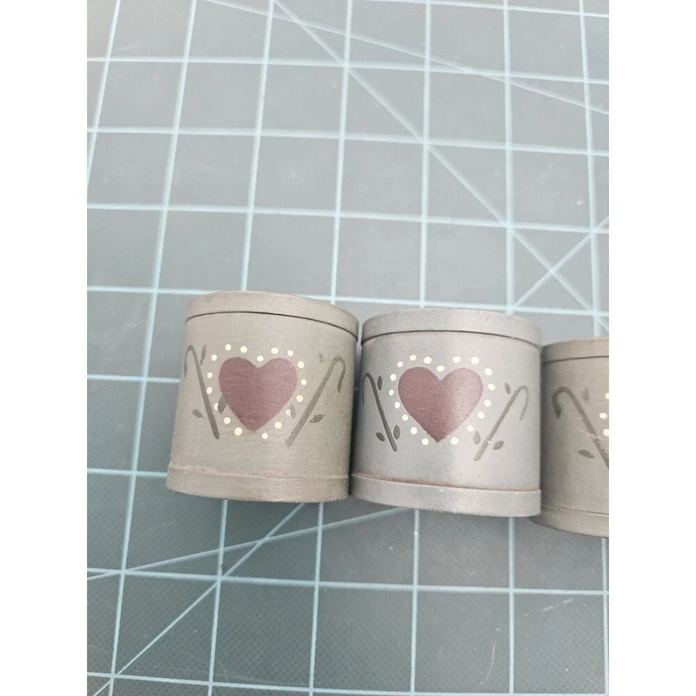 Vintage MCM Audrey Napkin Rings Set of 4 Folk Decor